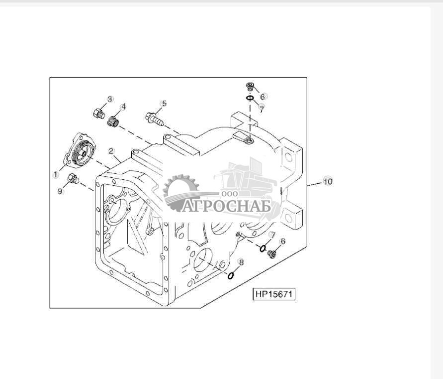 Комплект для обслуживания трехступенчатой трансмиссии 